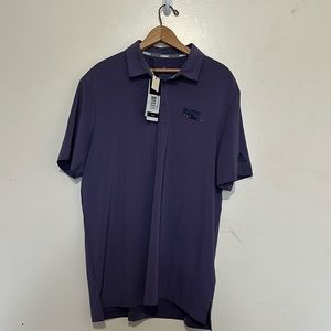 Purple men’s golf shirt. New with tags. Size large.
